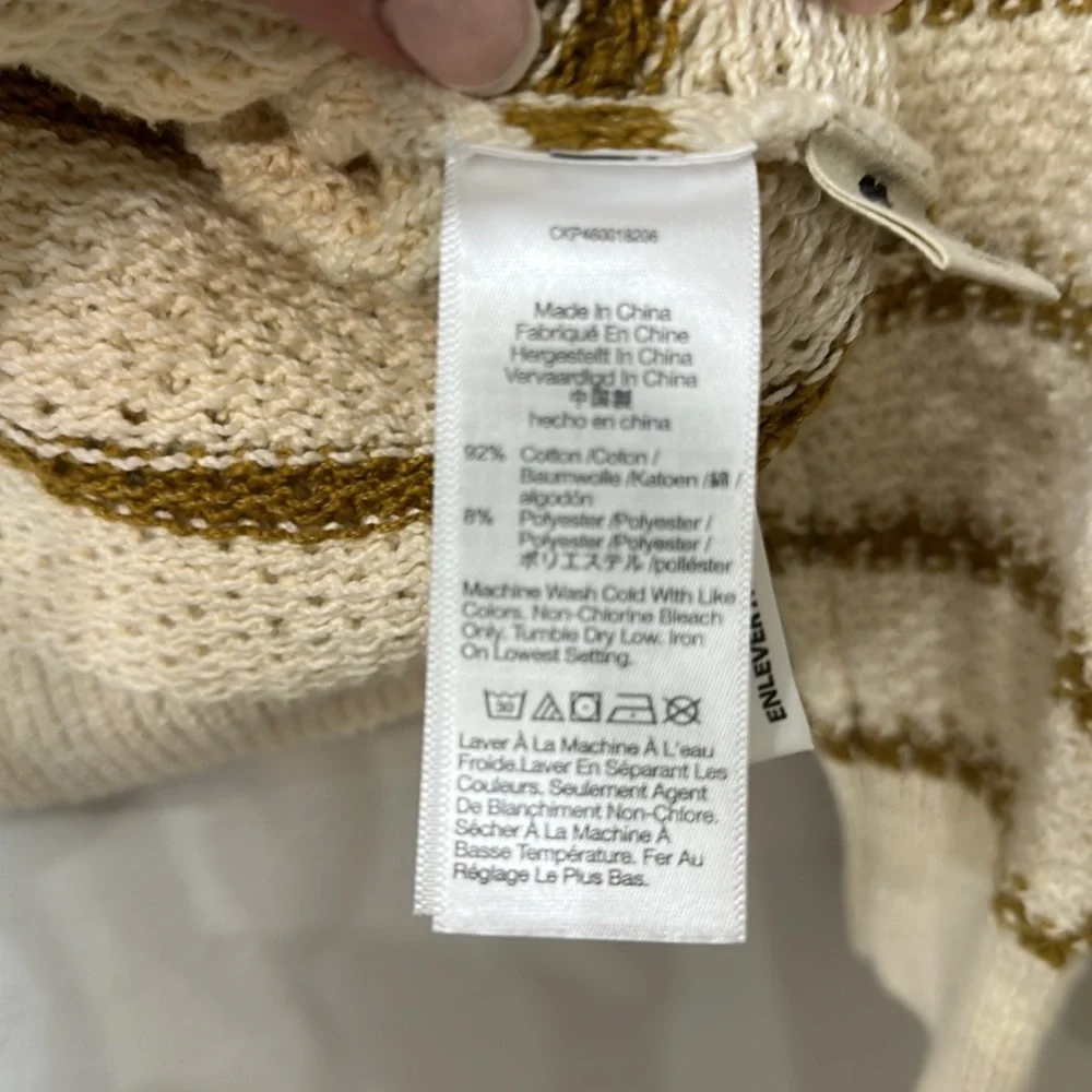 Madewell cream striped sweater size small.NWT - Picture 8 of 12
